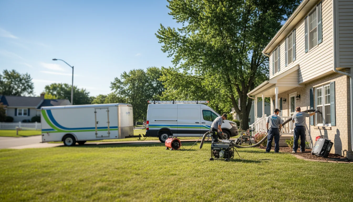 Flooded Basement Restoration And Cleanup With Repair in West Lafayette, OH near me